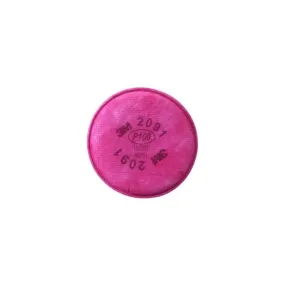 3M 2091 Particulate Filter, P100, Magenta, Case of 50 Pairs