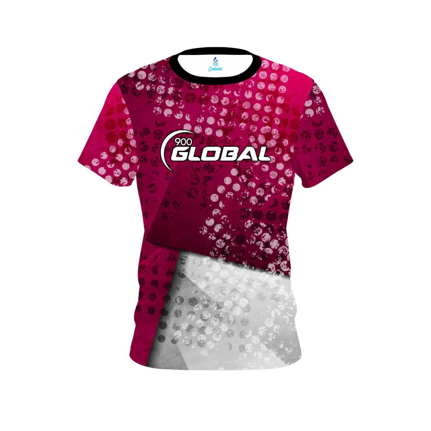900 Global Magenta Grungey CoolWick Bowling Jersey