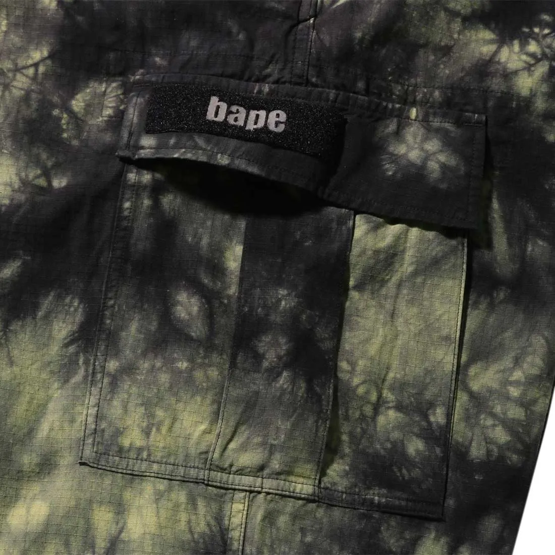 A Bathing Ape Men Tie Dye Relaxed Fit 6 Pocket Pants (black)