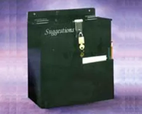 AKLTD #AK-1702 Suggestion Box With Hasp & Lock, Large - 10-3/4"W X 11-1/2"H X 6-1/2"D inches