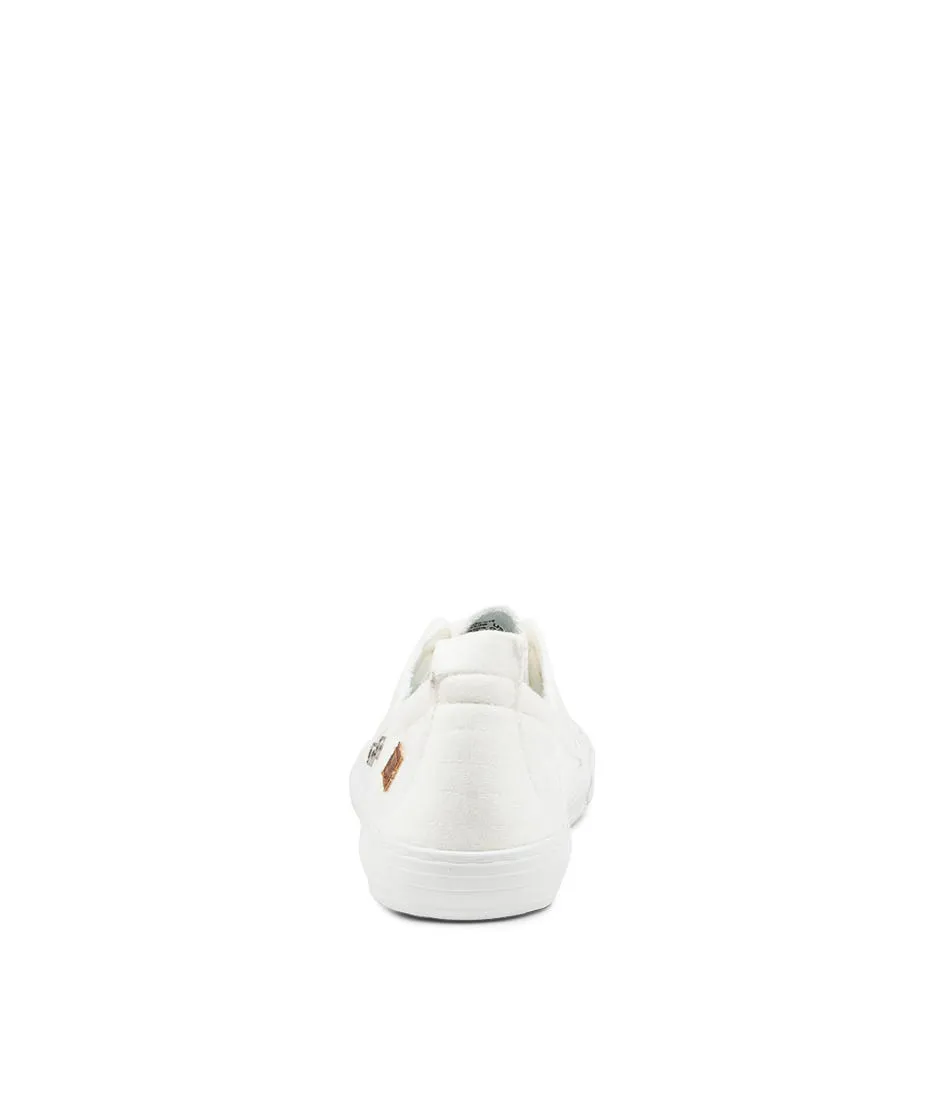 BLOWFISH Angler White Canvas Sneakers