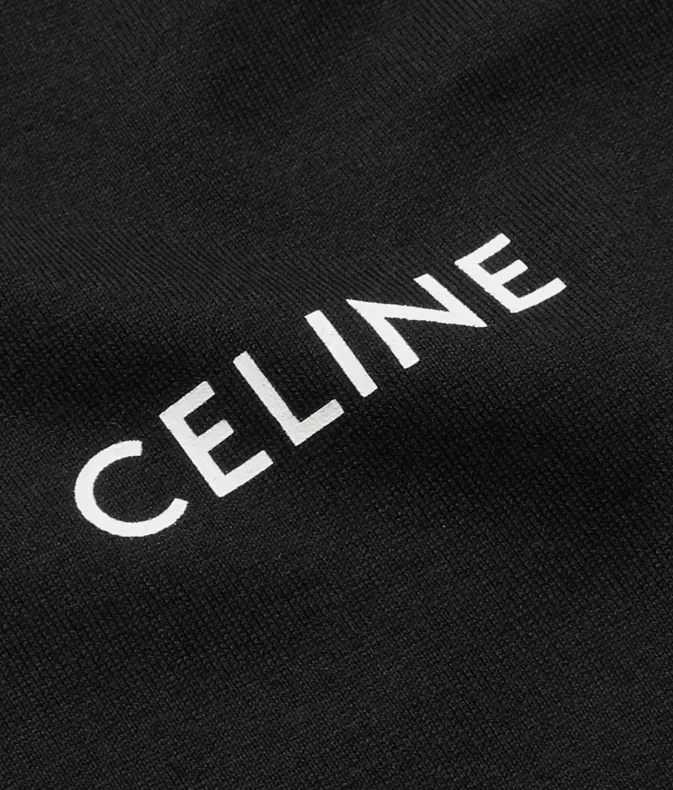 CELINE  |Crew Neck Pullovers Unisex Street Style Cotton Logo Luxury