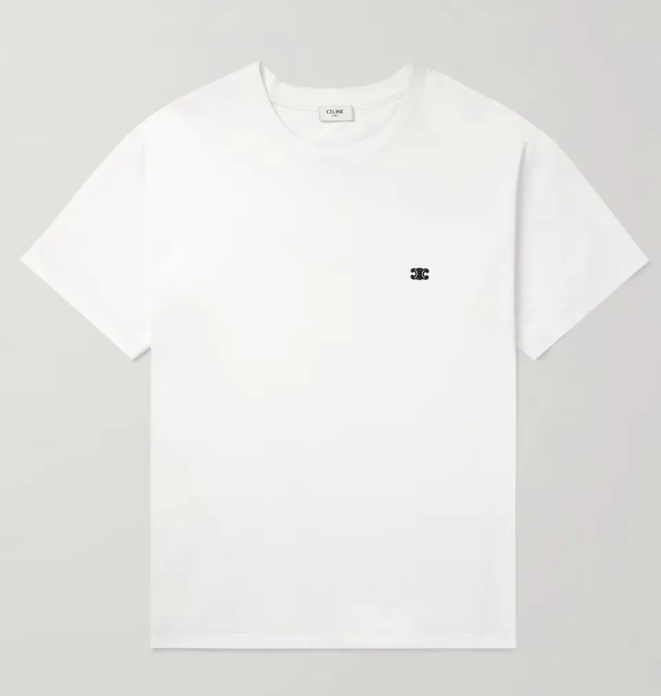 CELINE  |loose triomphe T-shirt in cotton jersey
