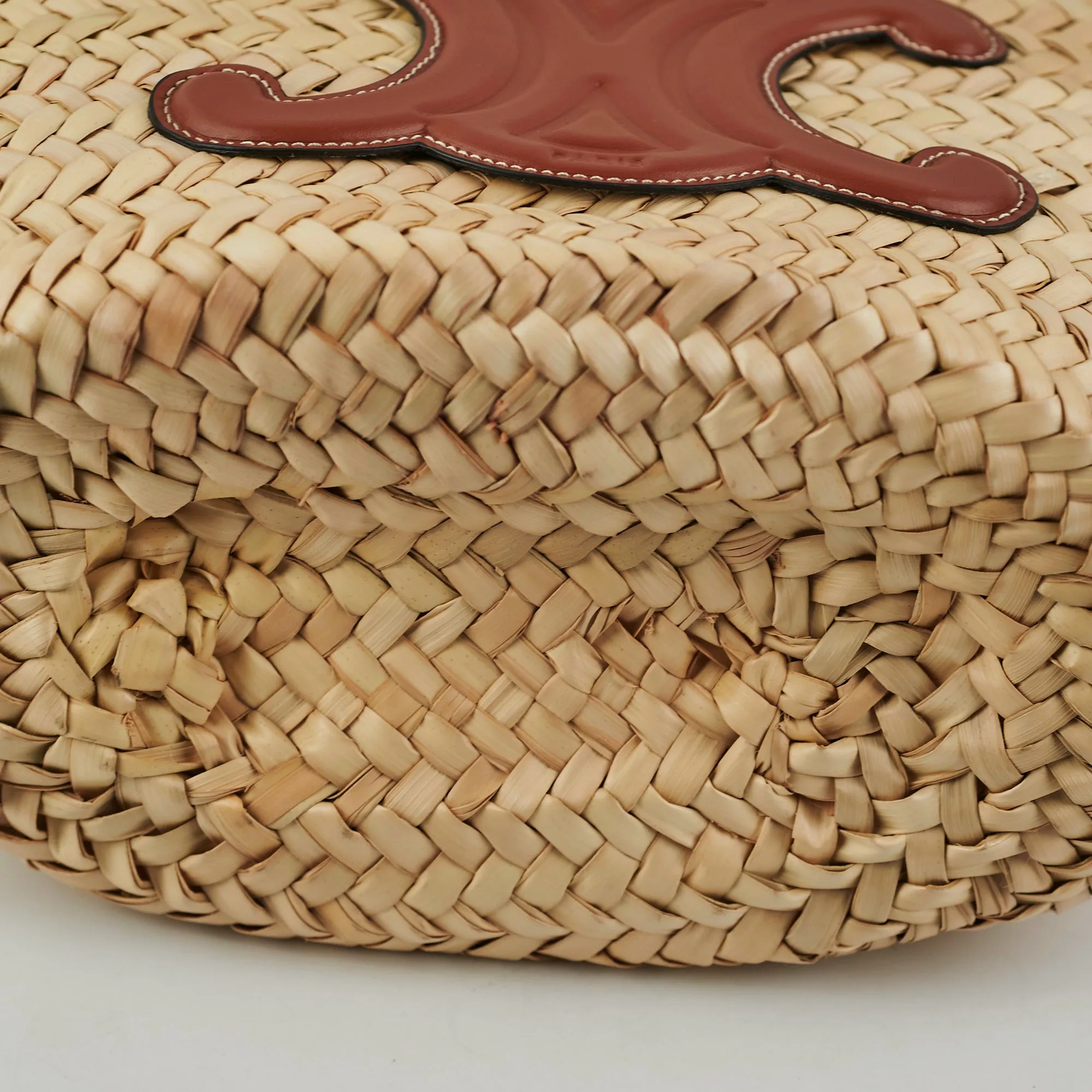 Celine Raffia Basket Bag