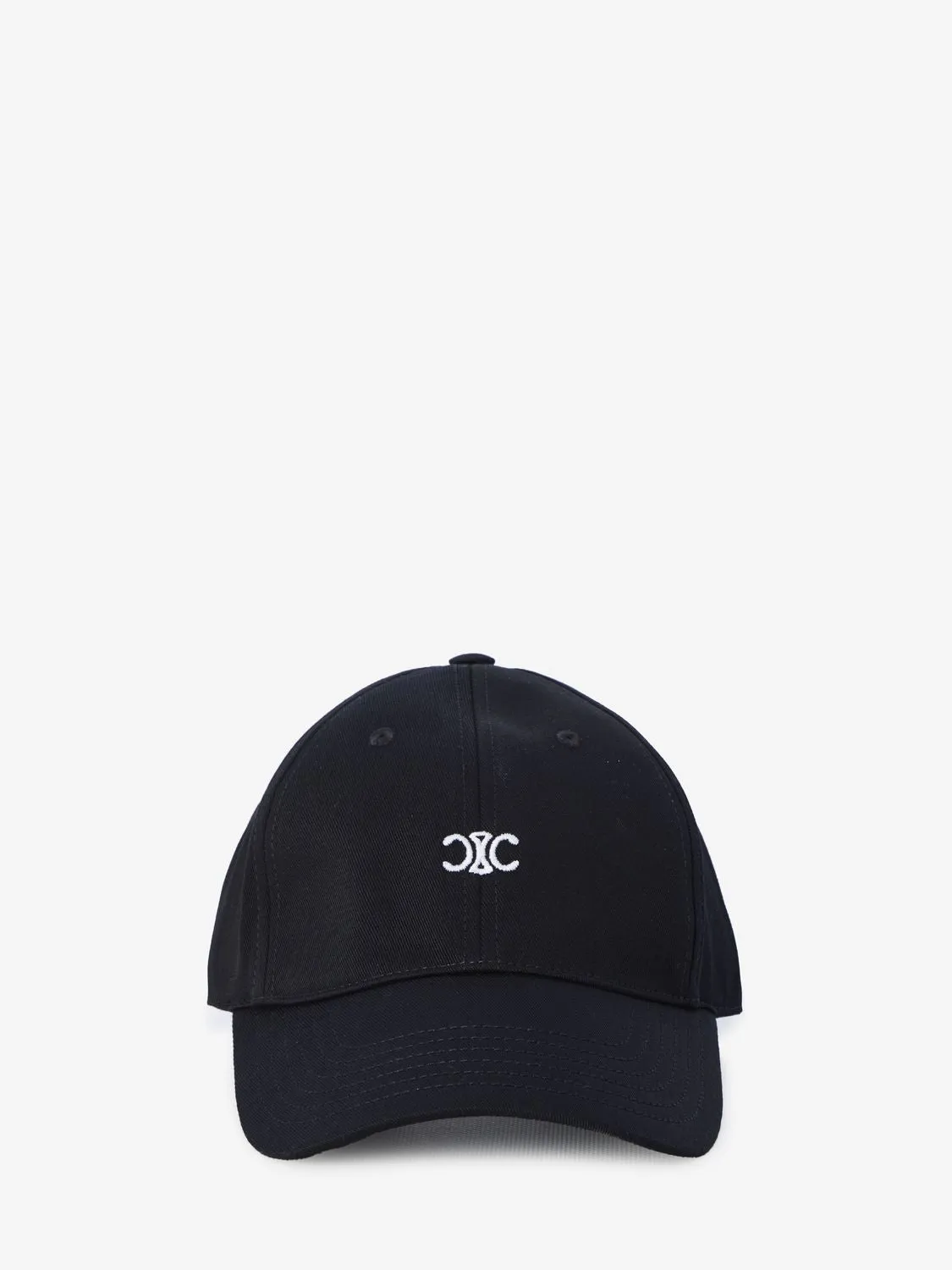 CELINE Triomphe Embroidered Cotton Baseball Cap