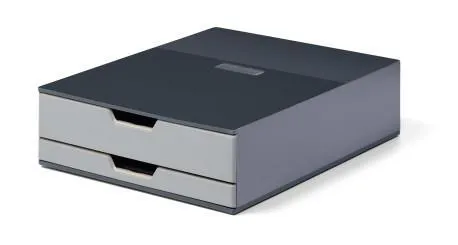 Durable - Coffee Point Box S - 280 x 95 x 356 mm - Charcoal - [DL-338358]