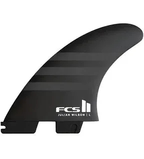 FCS II JULIAN WILSON PC AIRCORE SURFBOARD FINS (Black)