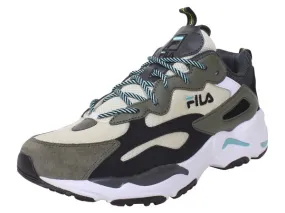 Fila Men's Ray Tracer Sneakers Turtledove/Black/Blue Turquoise Sz: 8.5