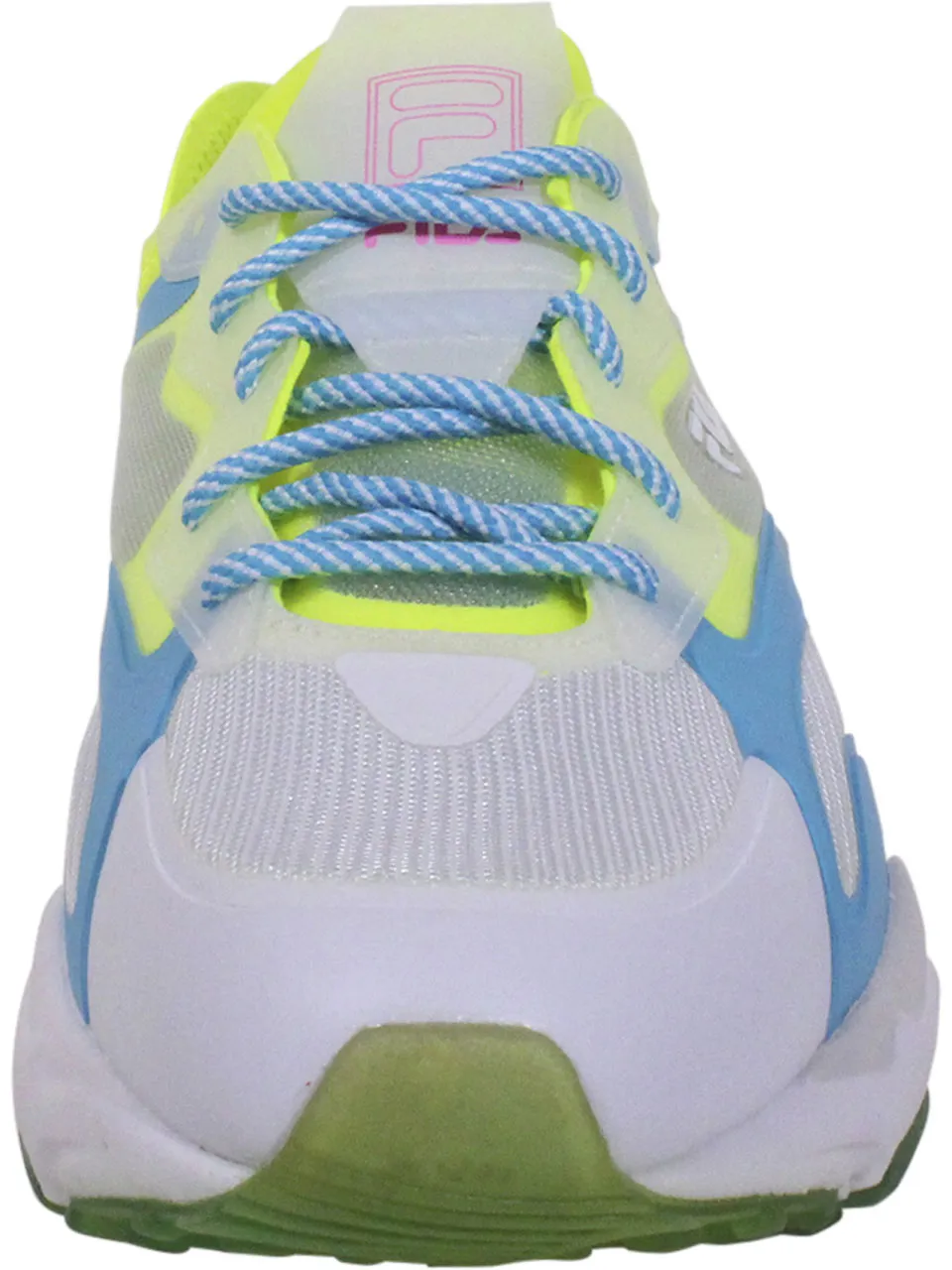 Fila Women's Ray Tracer Lite Sneakers Safety Yellow/Green Gecko/Blue Sz: 6.5