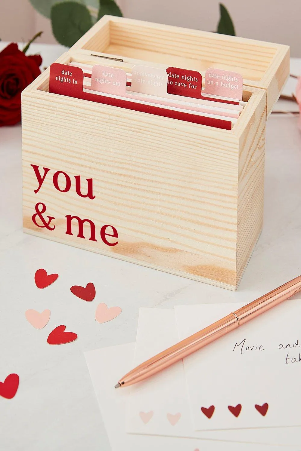 Ginger Ray Valentines Wooden Date Idea Box