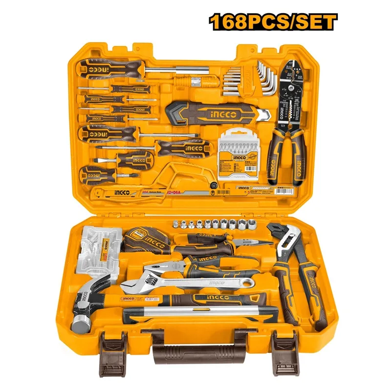 INGCO 168PCS HAND TOOL SET IN CASE HKTHP21681