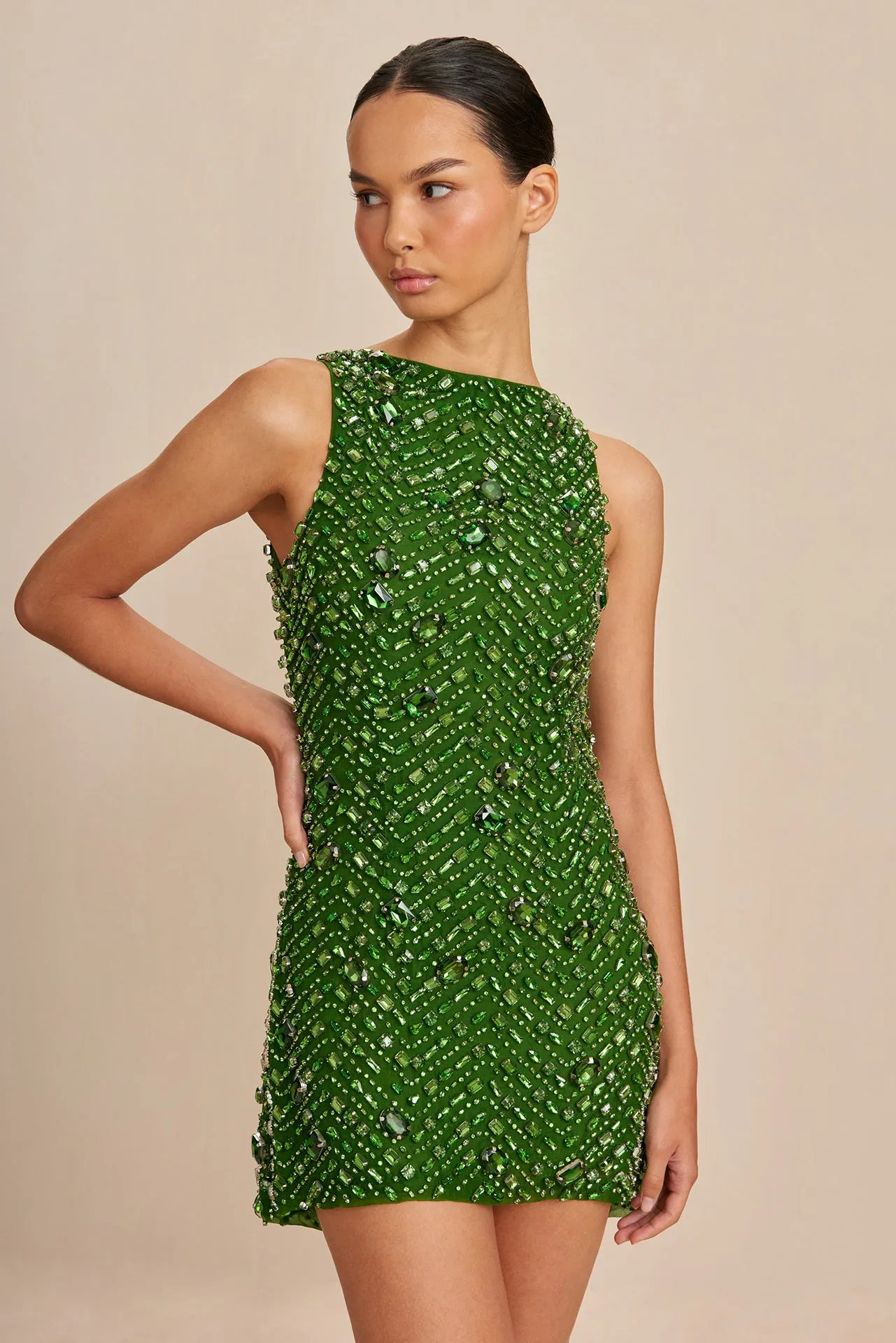 KARLEEN DRESS - EMERALD