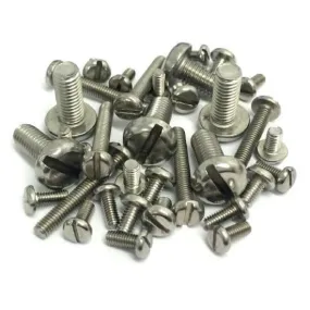 M2.5 x 3mm Slotted Pan Head Screws (DIN 85) - A2 Stainless Steel