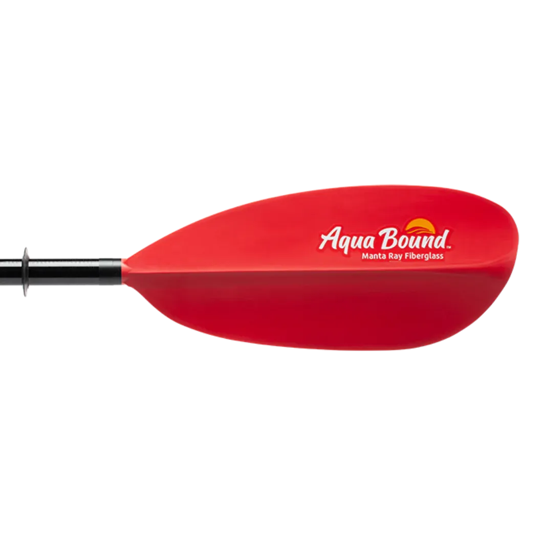 Manta Ray Fiberglass 2-Piece Snap-Button Kayak Paddle
