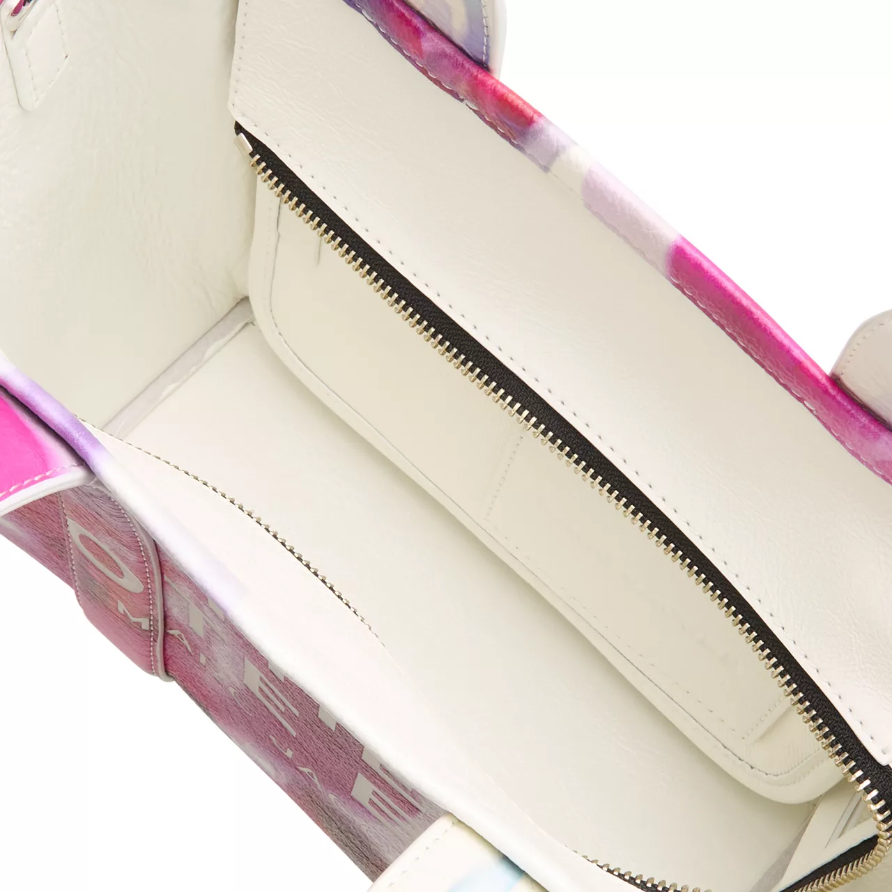 MARC JACOBS The Future Floral Leather Medium Tote Bag - White Multi