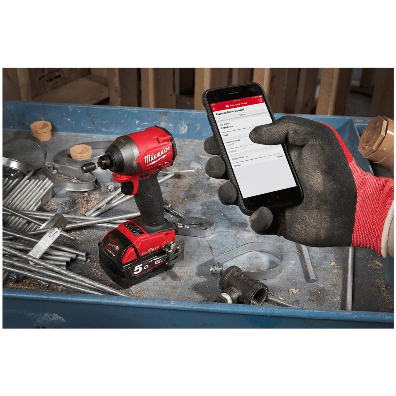Milwaukee M18ONEID2-301X 18V Fuel One-Key 1/4" Hex Impact Driver with 1x 3.0Ah Battery