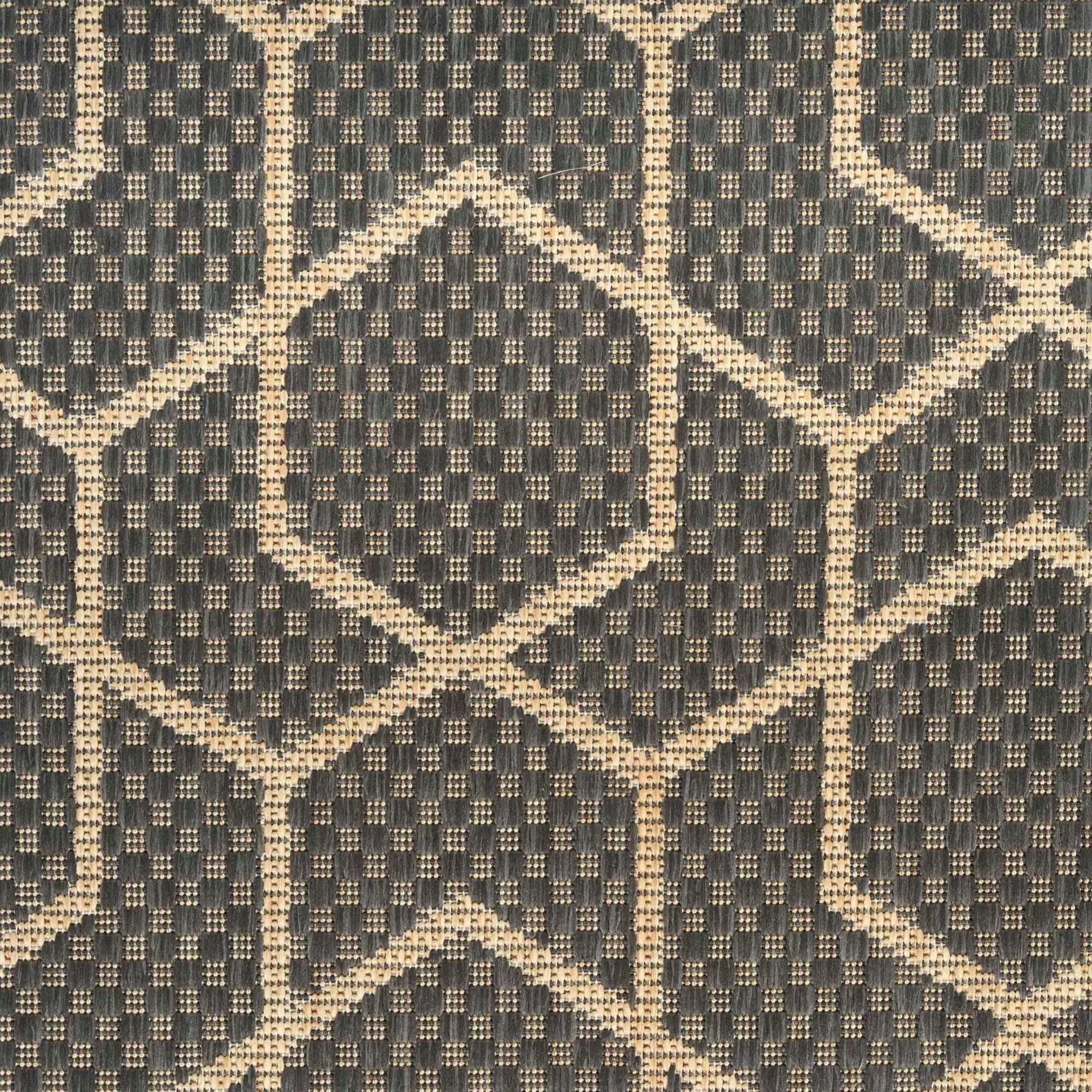 Nourison Horizon HOZ01 Charcoal 5' x 7' Indoor/Outdoor Area Rug