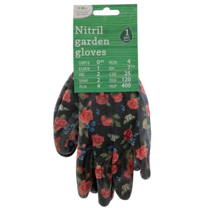Pepco Wilson & Gregory Nitril Garden Gloves - Roses