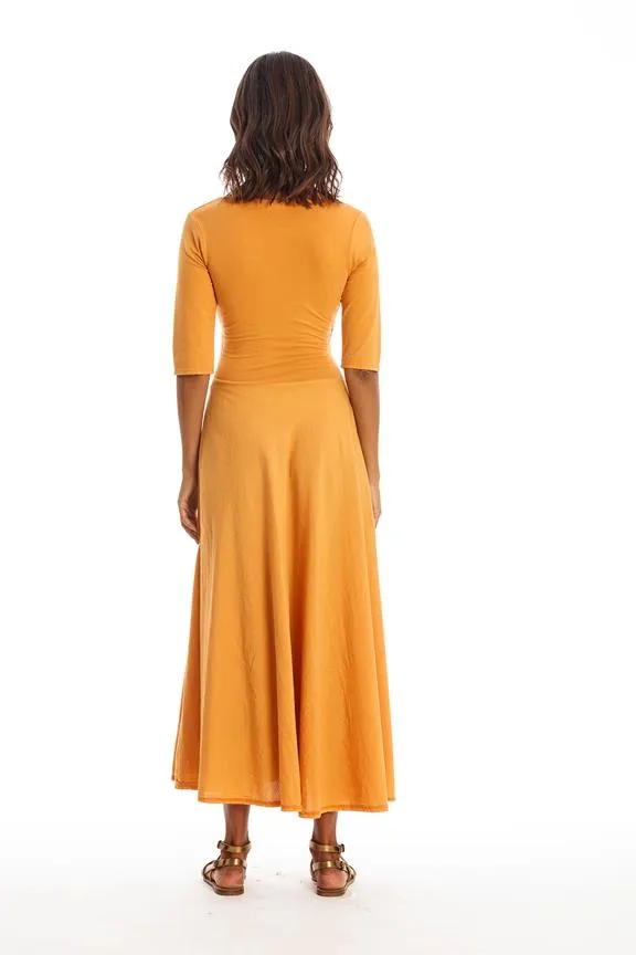 RAVENS VIEW IBIZA Dress Veronika Gold Sand Yellow