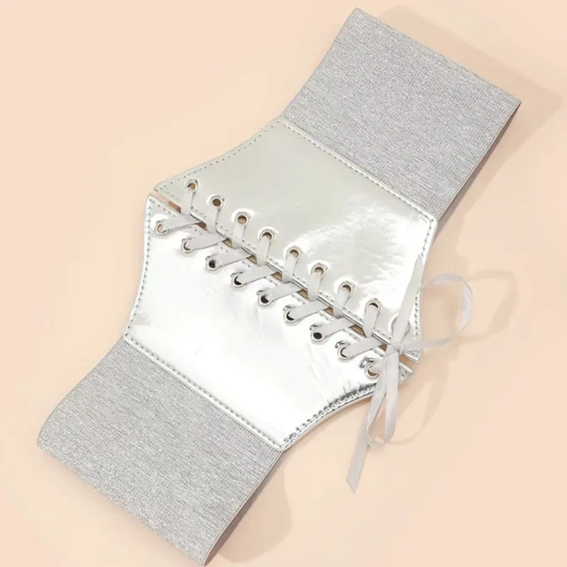 Unique Underbust Lace up Corset, Fairy Elastic Waist Corset Belt,