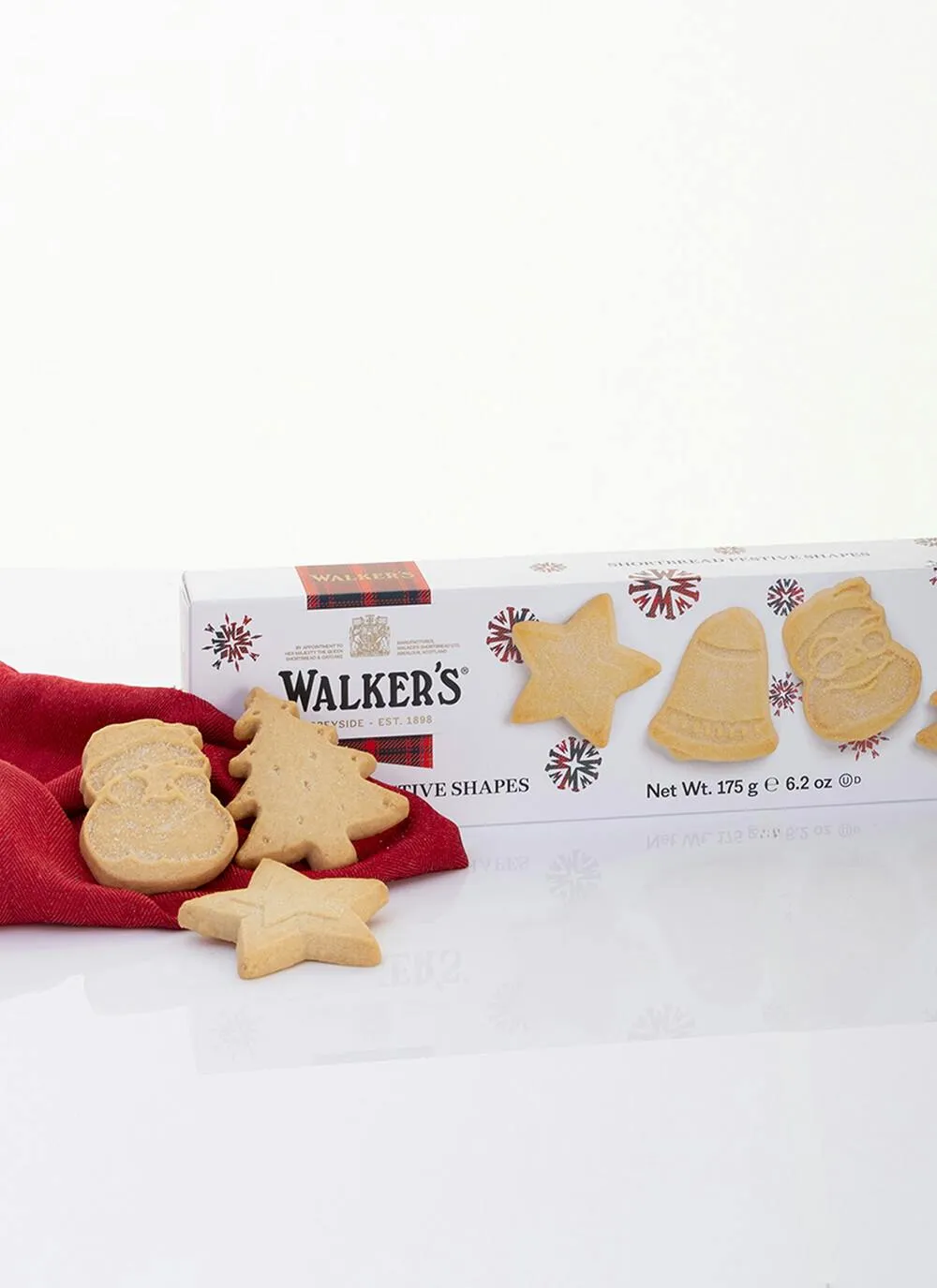 Walker's Festive Shape Shortbread